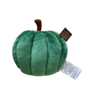 Holiday Home Green Plush Pumpkin Pillow Decor